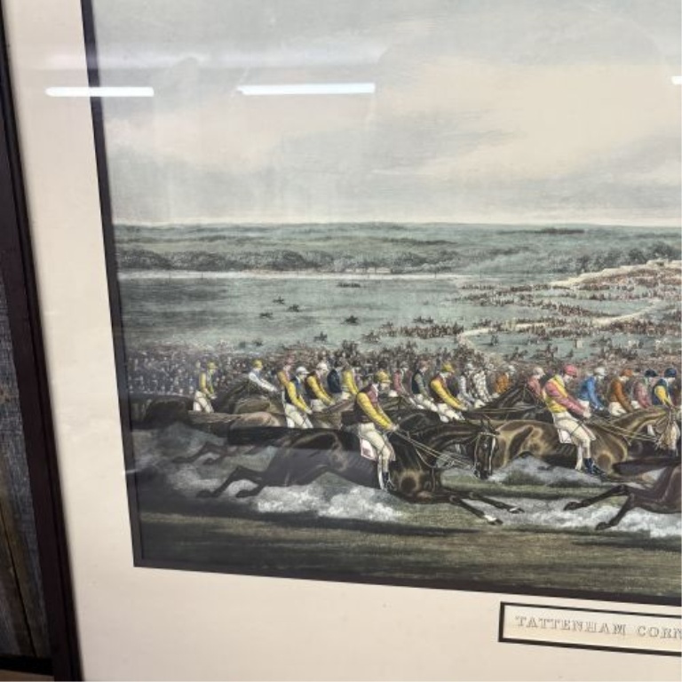 After Henry Alken, Tattenham Corner Color Print