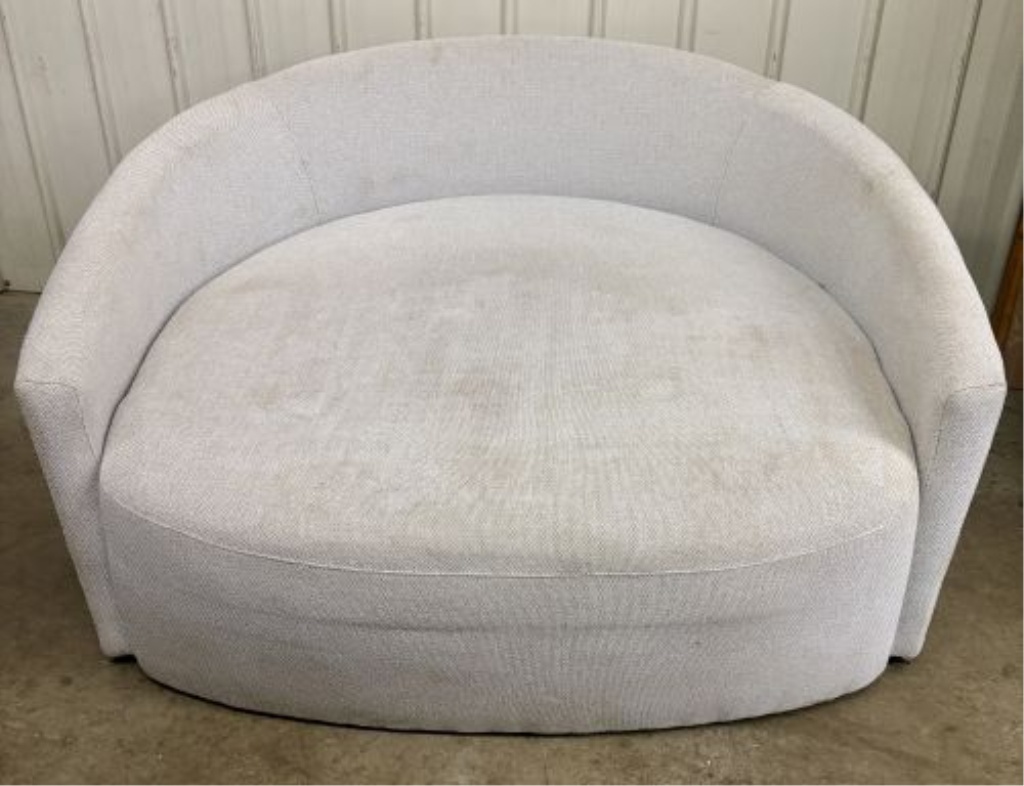 Modern Upholstered Oversized Swivel Cuddle Chair