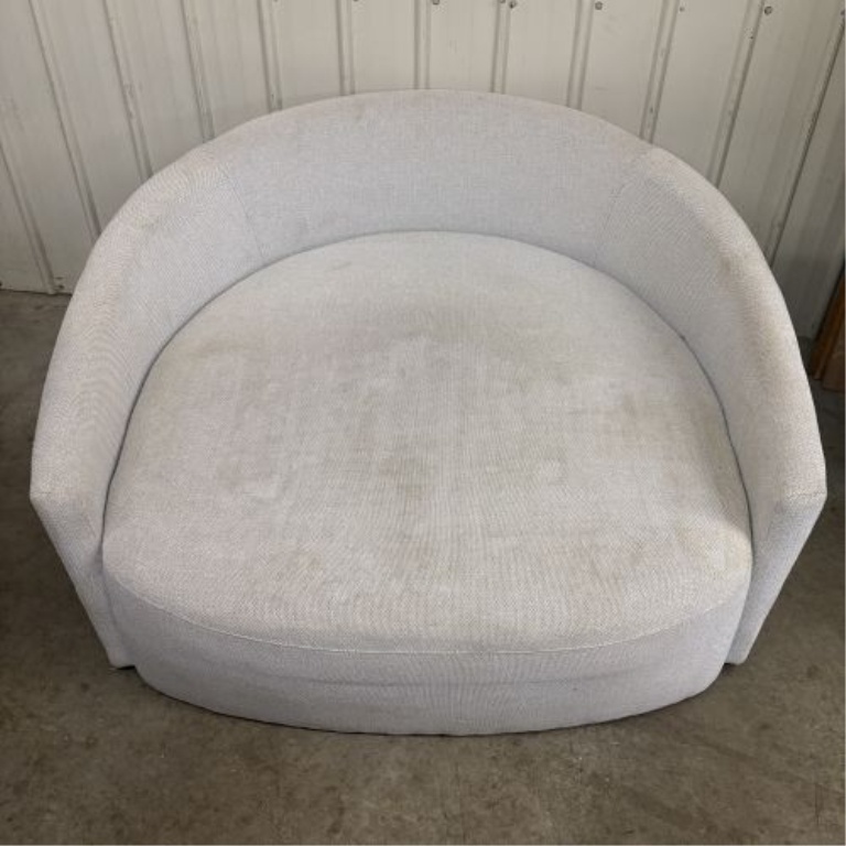 Modern Upholstered Oversized Swivel Cuddle Chair