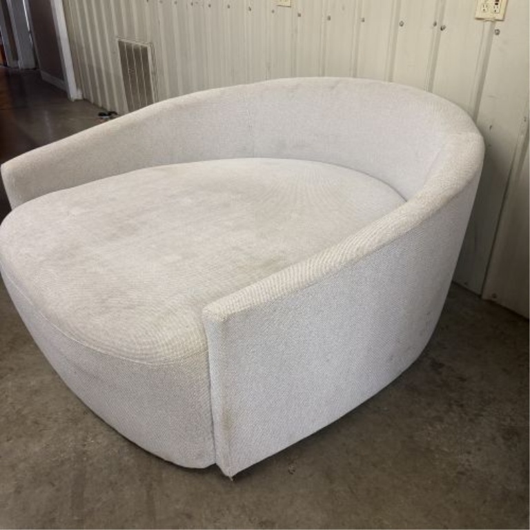 Modern Upholstered Oversized Swivel Cuddle Chair