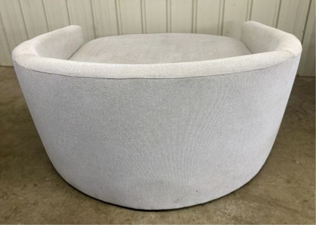 Modern Upholstered Oversized Swivel Cuddle Chair