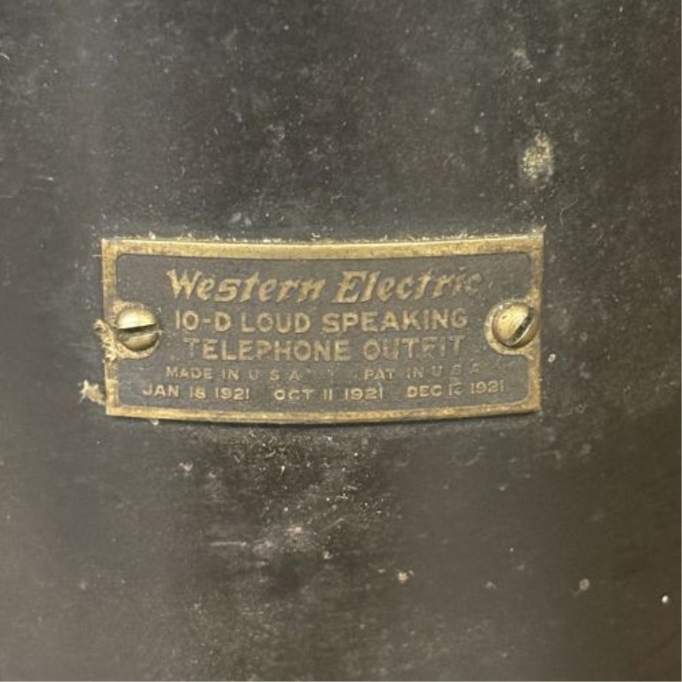 Western Electric Model 10-D Loud Speaking Telephone Outfit Horn Speaker