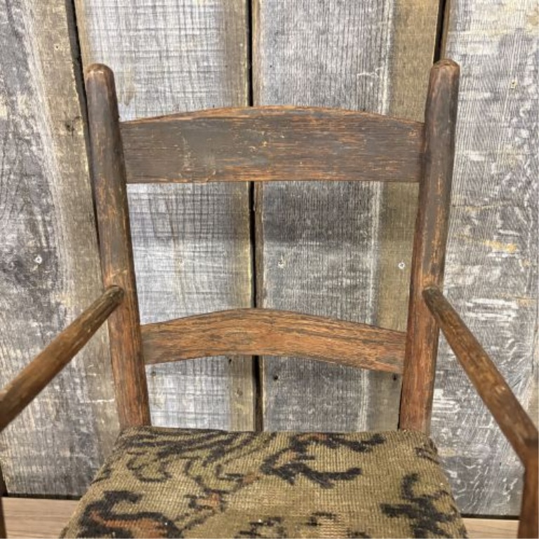 American Primitive Child's Ladder Back Rocking Chair