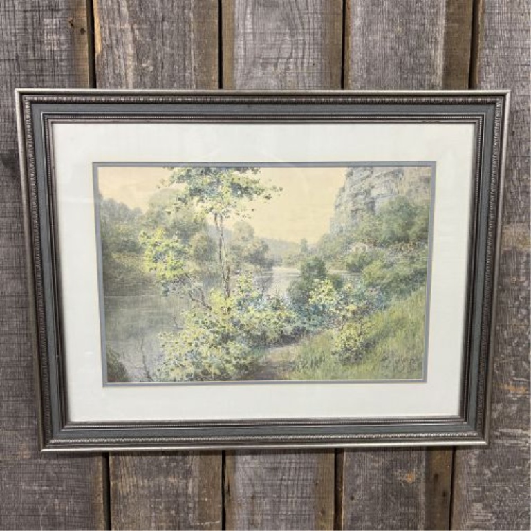 Paul Sawyier, River Pathway, Limited Edition Lithographic Reproduction