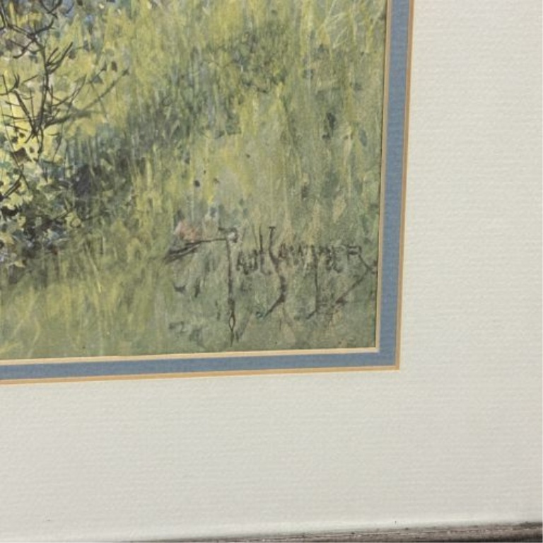 Paul Sawyier, River Pathway, Limited Edition Lithographic Reproduction