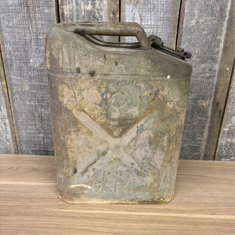 WWII-Era United States Marine Corps 5-Gallon Gasoline Jerry Can