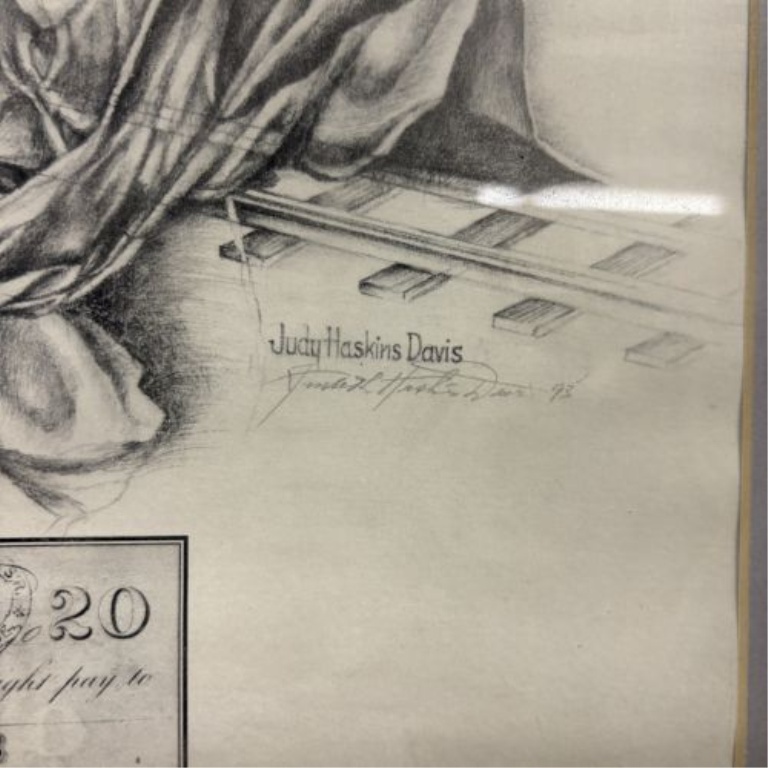 Judy Haskins Davis, Quincy Mine Memories, Graphite Drawing, 1993