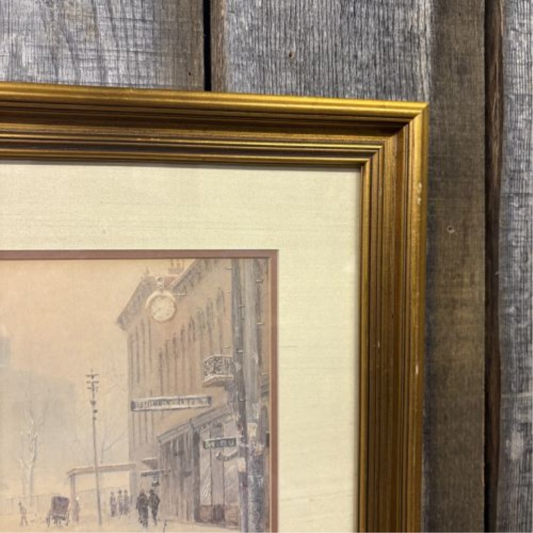 Paul Sawyier (American, 1865-1917), Old Capitol in the Snow, Limited Edition Print
