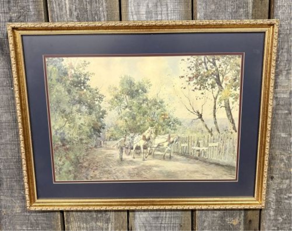 Paul Sawyier, From the Quarry, Limited Edition Offset Lithograph