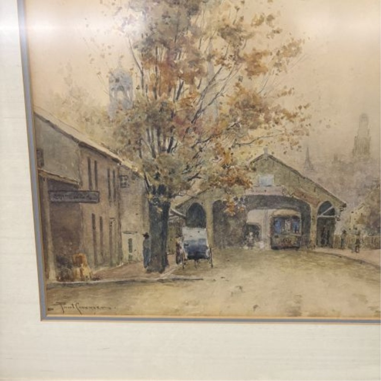 Paul Sawyier (Kentucky, 1865-1917), Covered Bridge in Autumn, Limited Edition Print