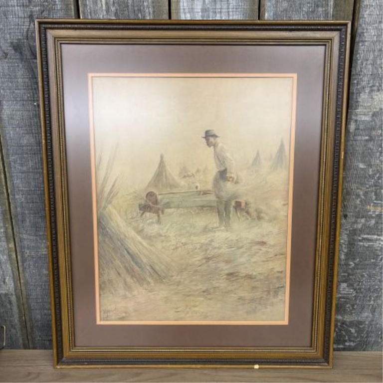 Paul Sawyier, The Hemp Breaker, Framed Print