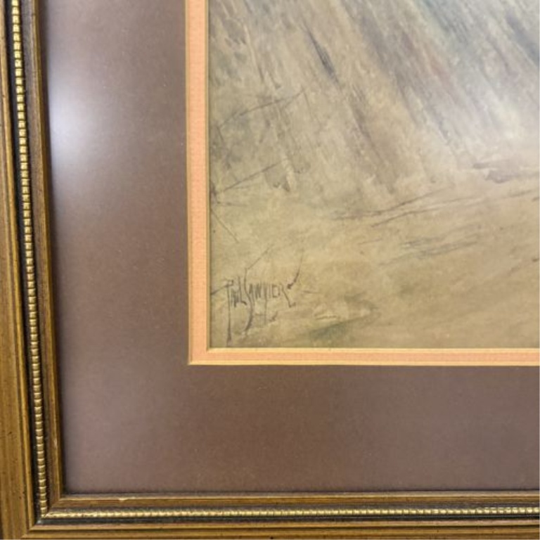 Paul Sawyier, The Hemp Breaker, Framed Print