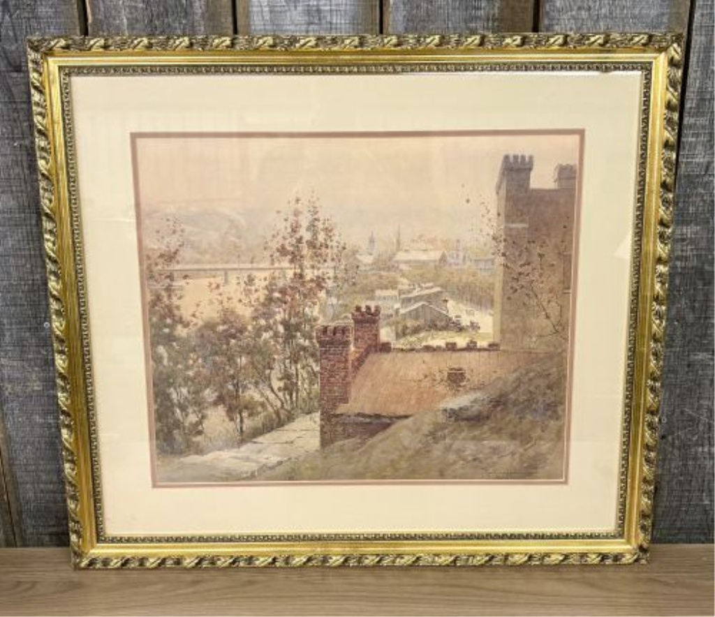 Paul Sawyier, Kentucky Arsenal, Watercolor and Gouache on Paper