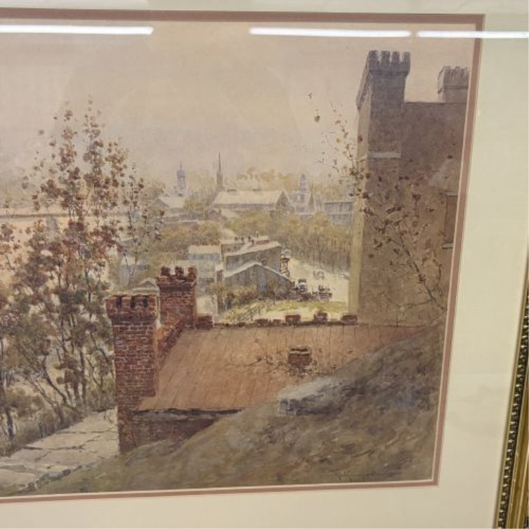 Paul Sawyier, Kentucky Arsenal, Watercolor and Gouache on Paper