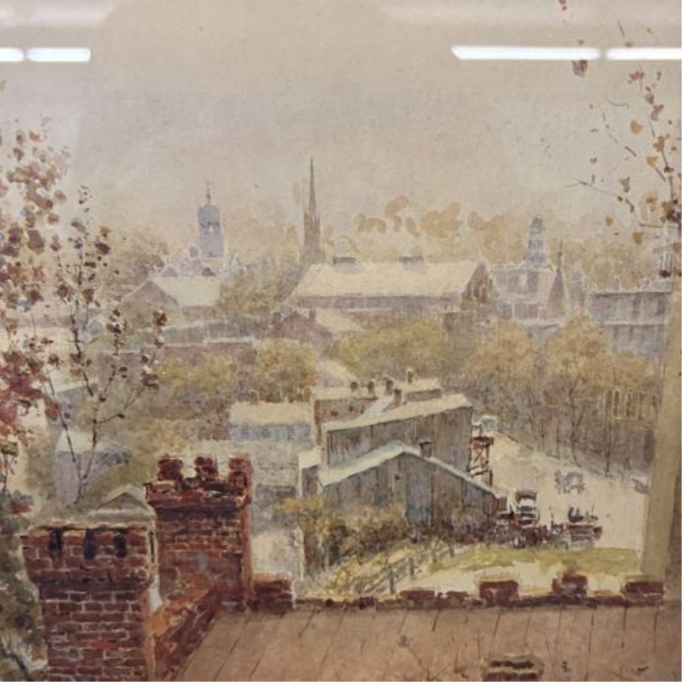 Paul Sawyier, Kentucky Arsenal, Watercolor and Gouache on Paper