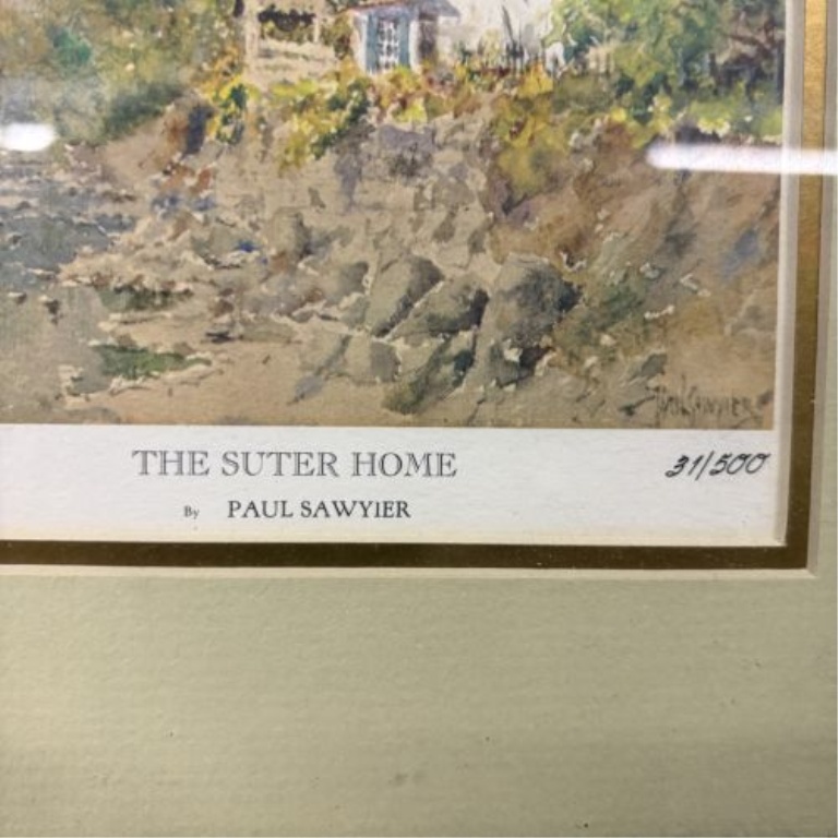 Paul Sawyier (1865-1917), The Suter Home, Limited Edition Print, 31/500