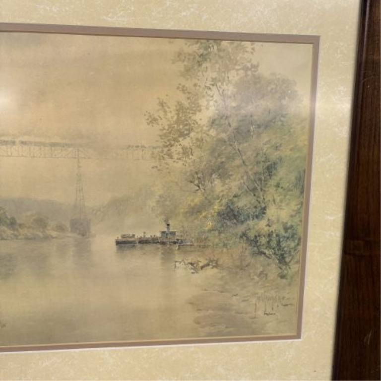 Paul Sawyier (1865-1917) Limited Edition Print Train at High Bridge