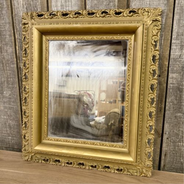 Victorian Rococo Revival Giltwood and Gesso Wall Mirror