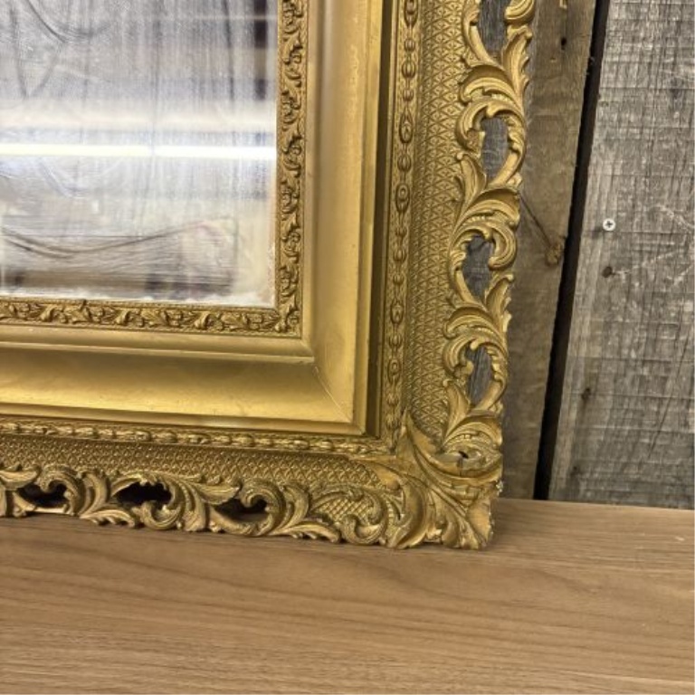 Victorian Rococo Revival Giltwood and Gesso Wall Mirror