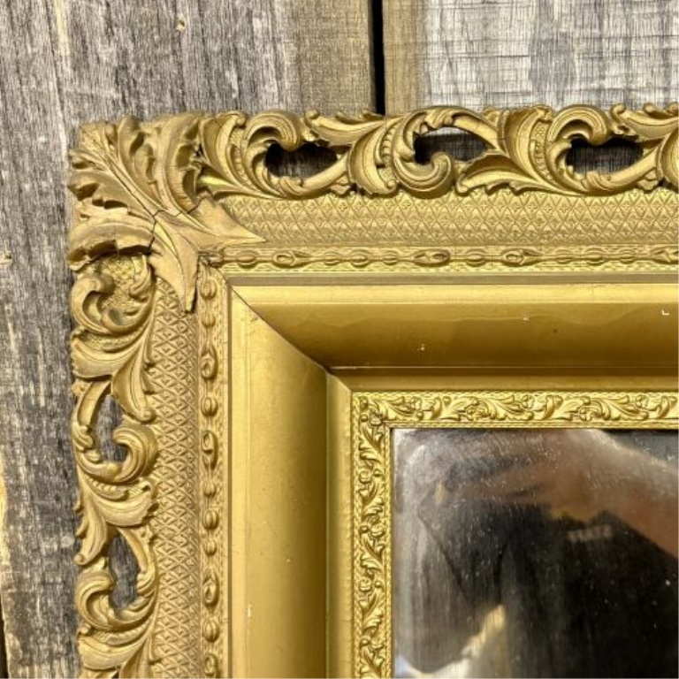 Victorian Rococo Revival Giltwood and Gesso Wall Mirror