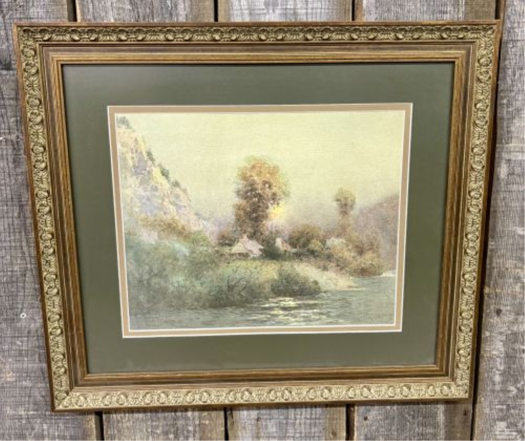 Paul Sawyier, Moonlight at High Bridge, Limited Edition Lithograph, 185/750