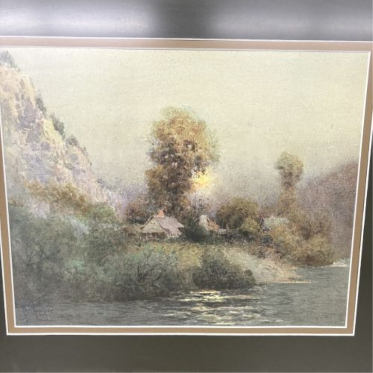 Paul Sawyier, Moonlight at High Bridge, Limited Edition Lithograph, 185/750
