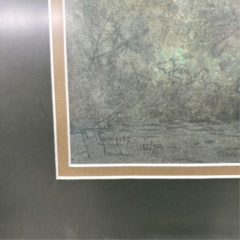 Paul Sawyier, Moonlight at High Bridge, Limited Edition Lithograph, 185/750