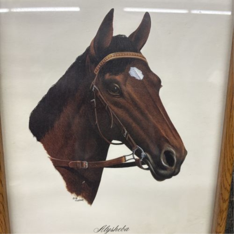 Keith Freeman Offset Lithograph Print of Kentucky Derby Winner Alysheba