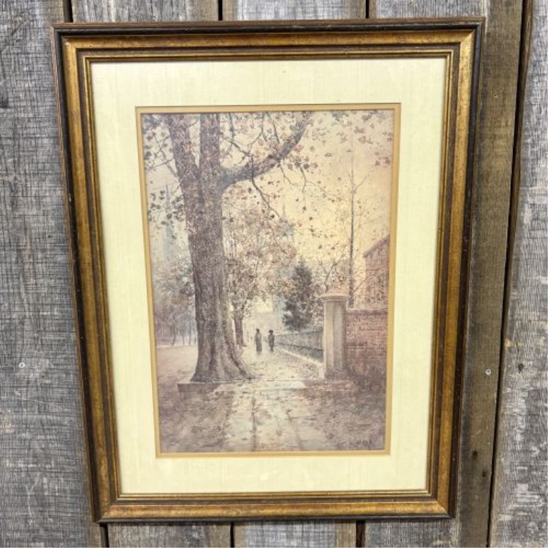 Paul Sawyier, View of Wapping Street, Framed Print