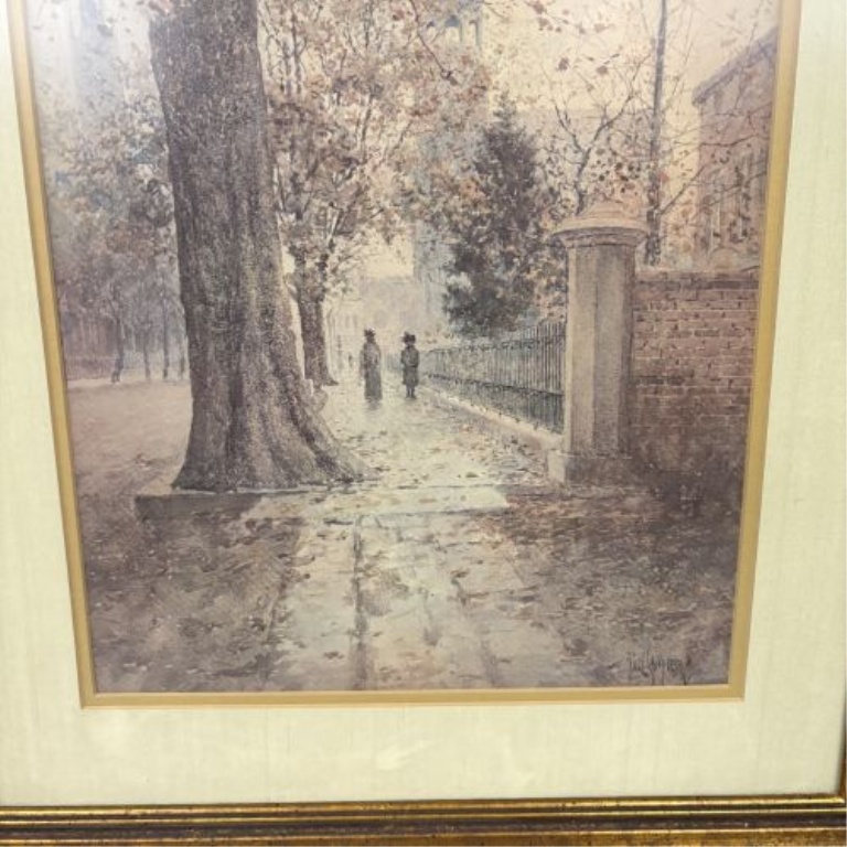 Paul Sawyier, View of Wapping Street, Framed Print
