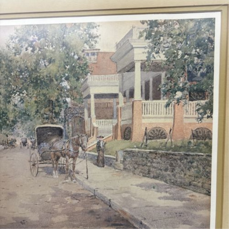 Paul Sawyier Old Elk's Club Limited Edition Offset Lithograph