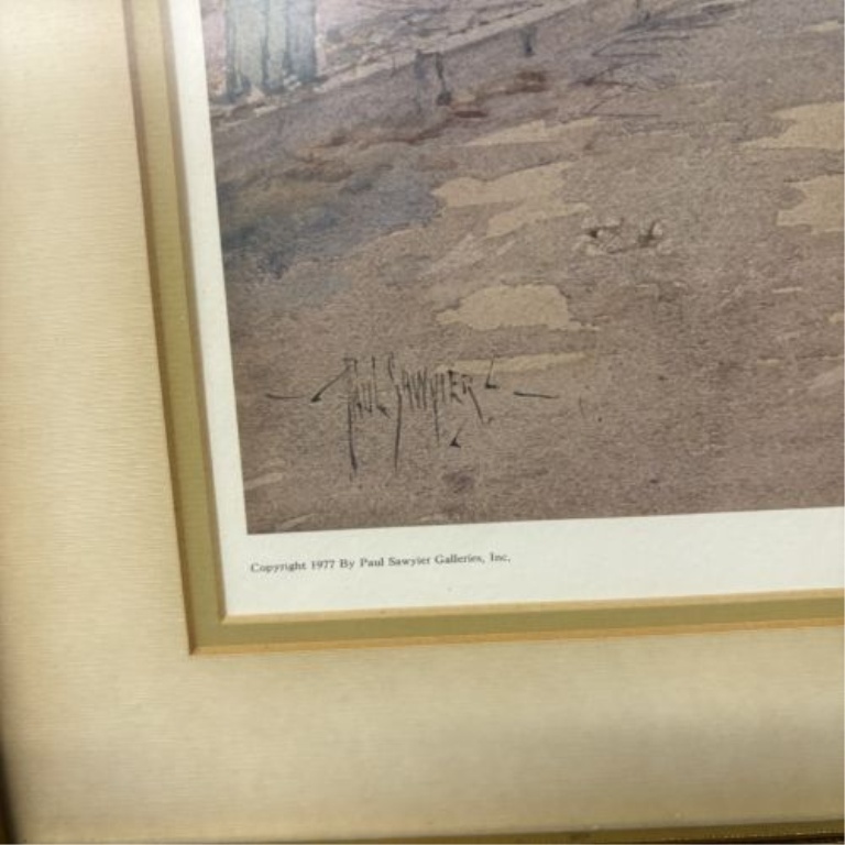 Paul Sawyier Old Elk's Club Limited Edition Offset Lithograph
