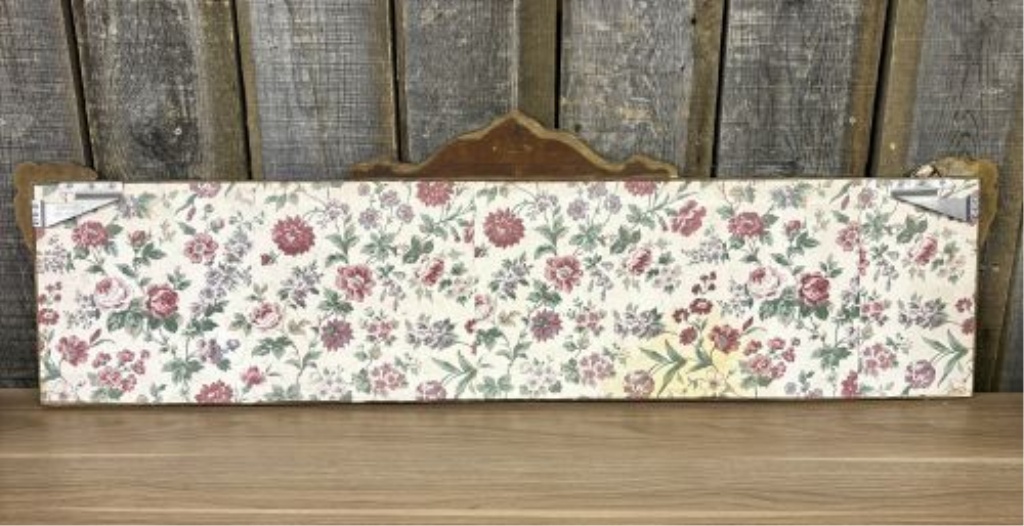 Antique Rococo Revival Style Etched Three Panel Buffet Mirror