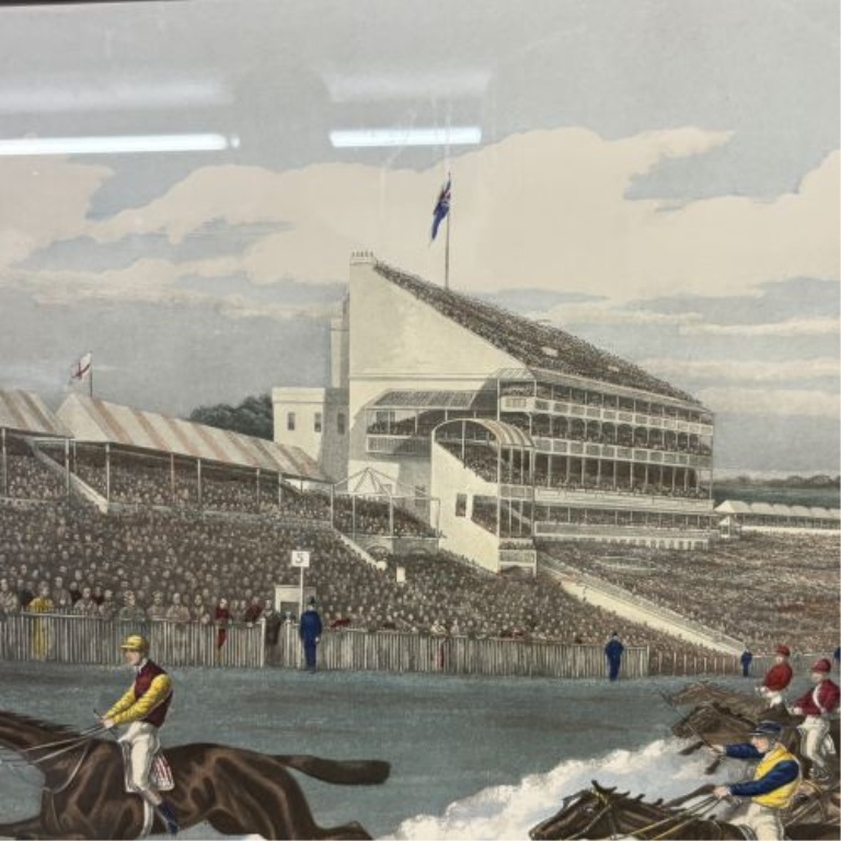 H. Alken, The Winning Post, Framed Hand-Colored Sporting Print