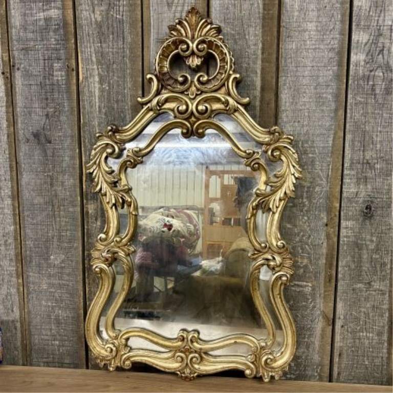 Rococo Revival Style Gilded Molded Wall Mirror