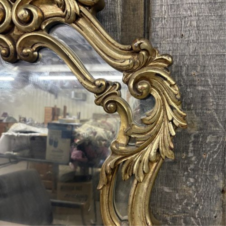 Rococo Revival Style Gilded Molded Wall Mirror