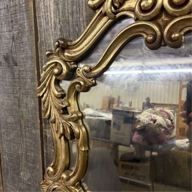 Rococo Revival Style Gilded Molded Wall Mirror
