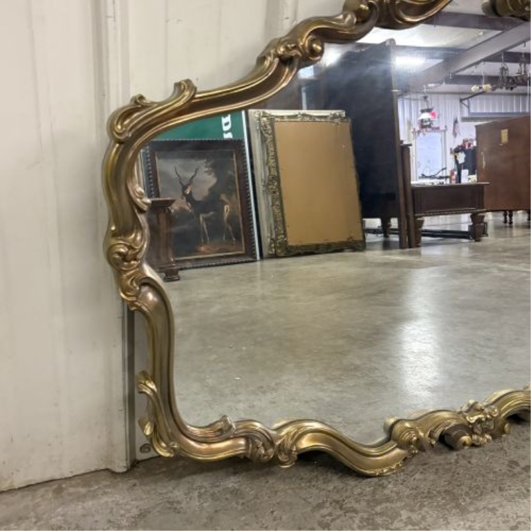 Carolina Mirror Company Rococo Revival Style Gilt Wall Mirror, Dated 1990