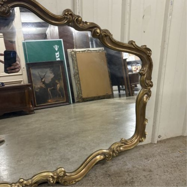 Carolina Mirror Company Rococo Revival Style Gilt Wall Mirror, Dated 1990