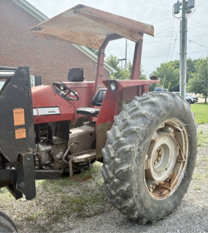 Massey Ferguson 285 2WD Tractor with Bush Hog 2846 QT Loader