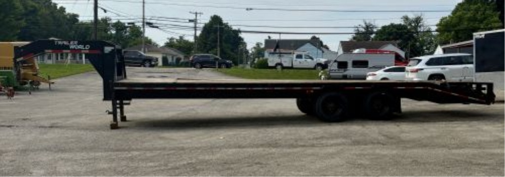 2022 Trailer World Model GH830MST Gooseneck Flatbed Trailer