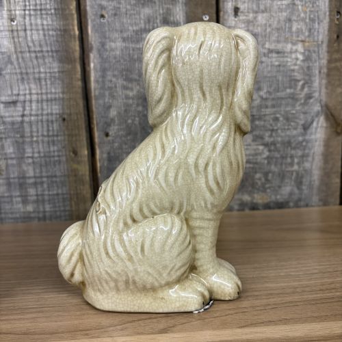 A Pair of Carlton Varney Ceramic Staffordshire Spaniel Figurines
