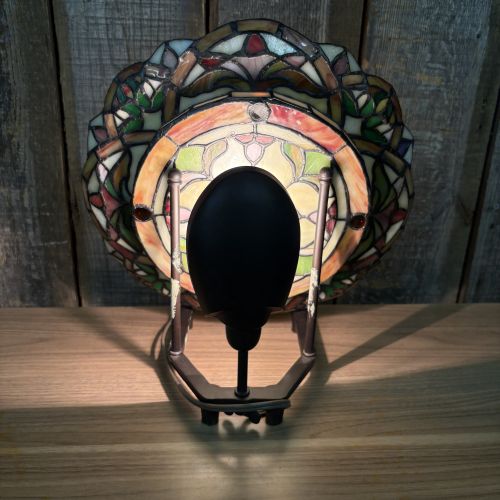 Chloe Tiffany Style Stained Glass Table Screen Lamp