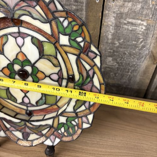 Chloe Tiffany Style Stained Glass Table Screen Lamp