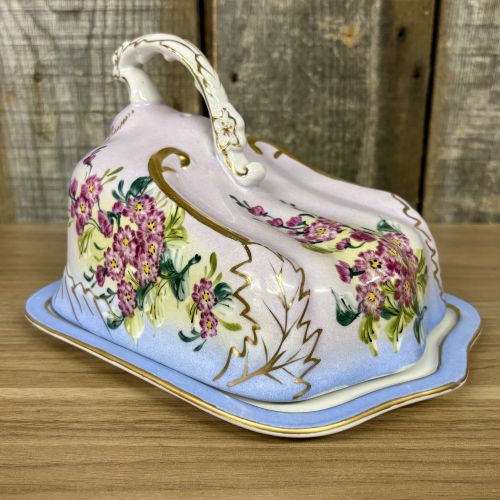 American Limoges China Company Porcelain Covered Cheese Dish