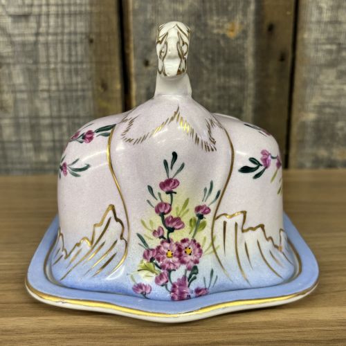 American Limoges China Company Porcelain Covered Cheese Dish