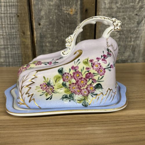 American Limoges China Company Porcelain Covered Cheese Dish
