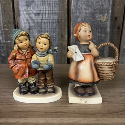Two Goebel M.J. Hummel Porcelain Figurines, Meditation and A Star For You