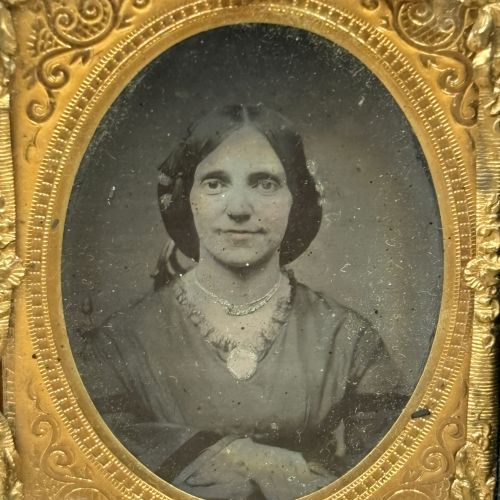 R.B. Appleby Ninth-Plate Daguerreotype Portrait of a Woman in a Thermoplastic Union Case