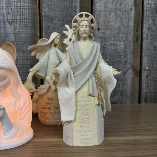 A Set of Six Enesco Foundations Religious and Inspirational Figurines by Karen Hahn